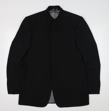 River Island Womens Black Polyester Jacket Suit Jacket Size 42