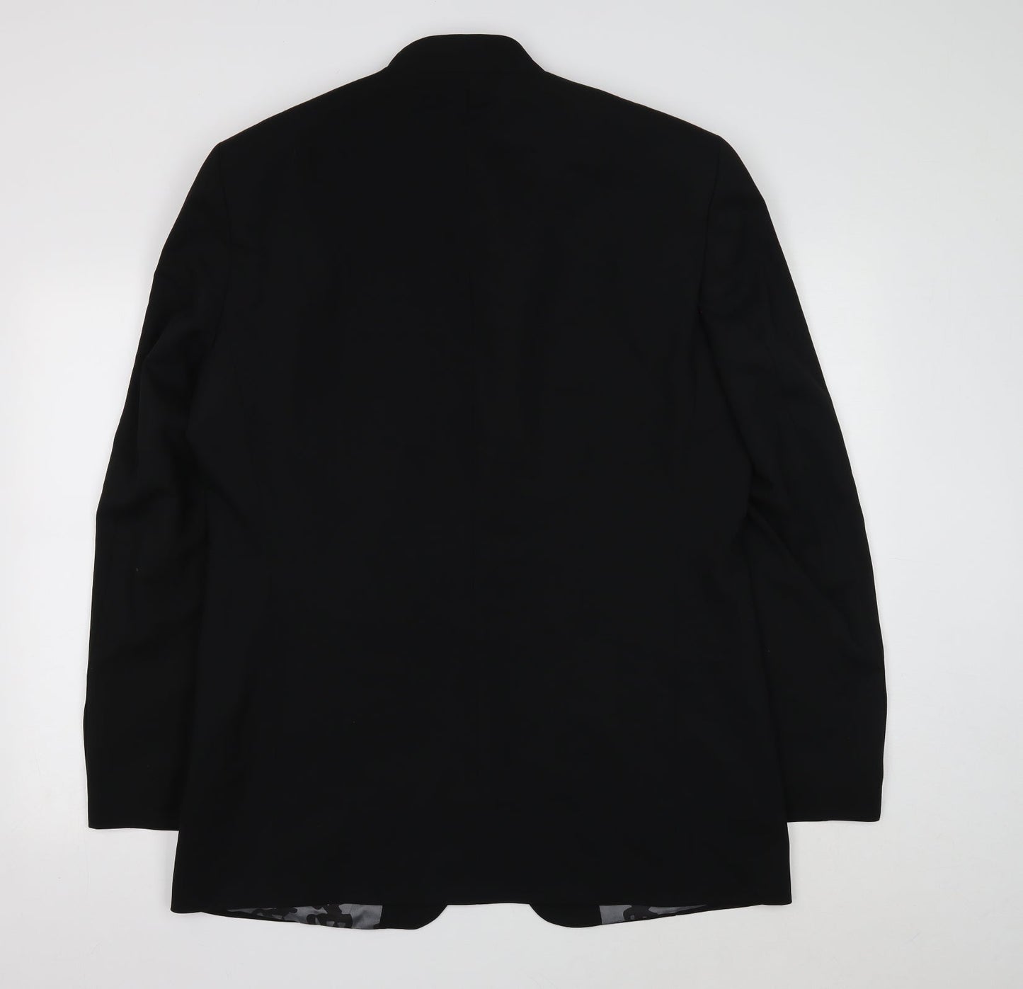 River Island Womens Black Polyester Jacket Suit Jacket Size 42