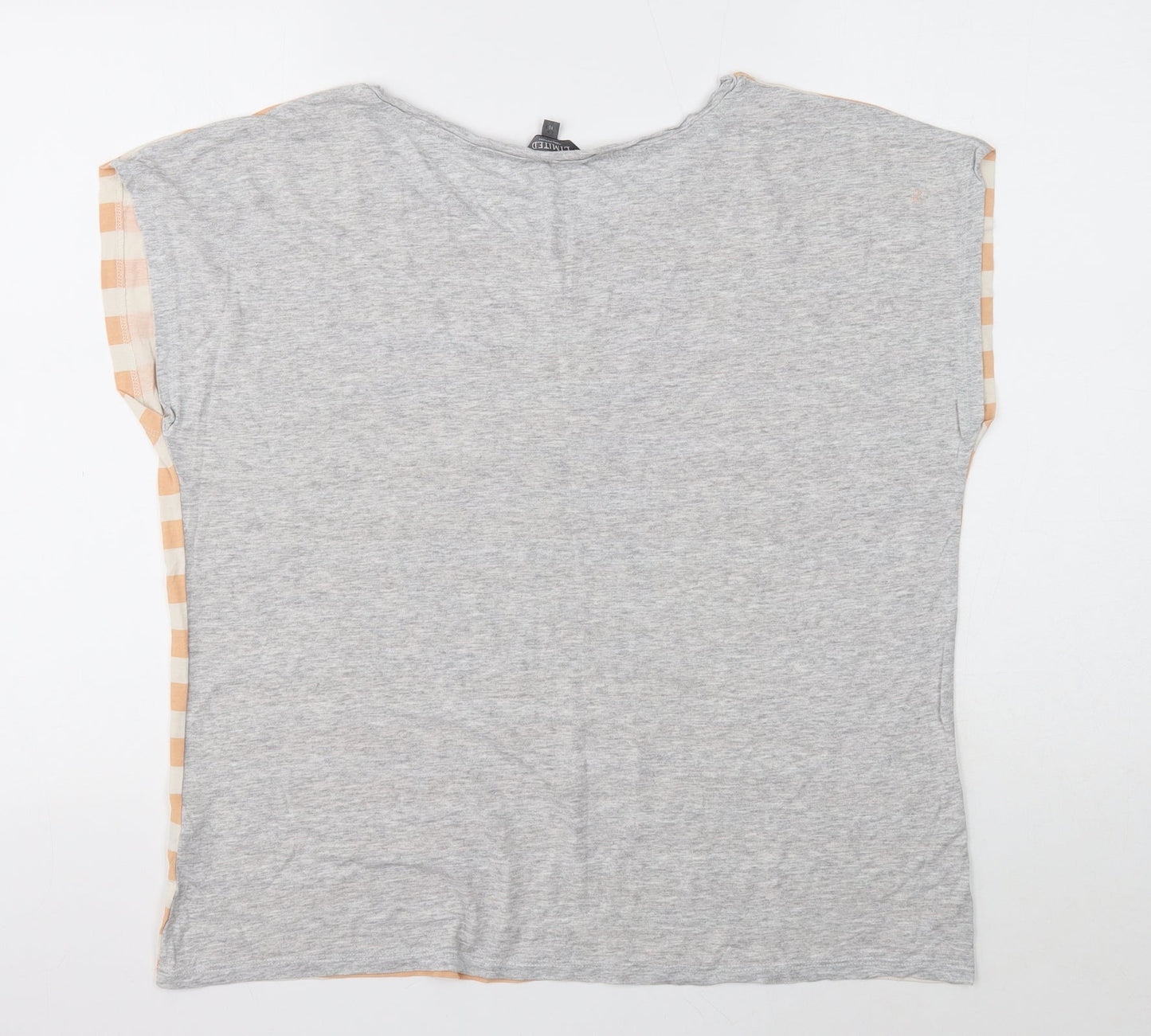 Limited Womens Multicoloured Striped Viscose Basic T-Shirt Size 16 Round Neck - Je T'aime