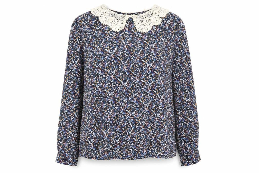 Pins & Needles Womens Multicoloured Floral Viscose Basic Blouse Size XS Collared