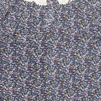 Pins & Needles Womens Multicoloured Floral Viscose Basic Blouse Size XS Collared
