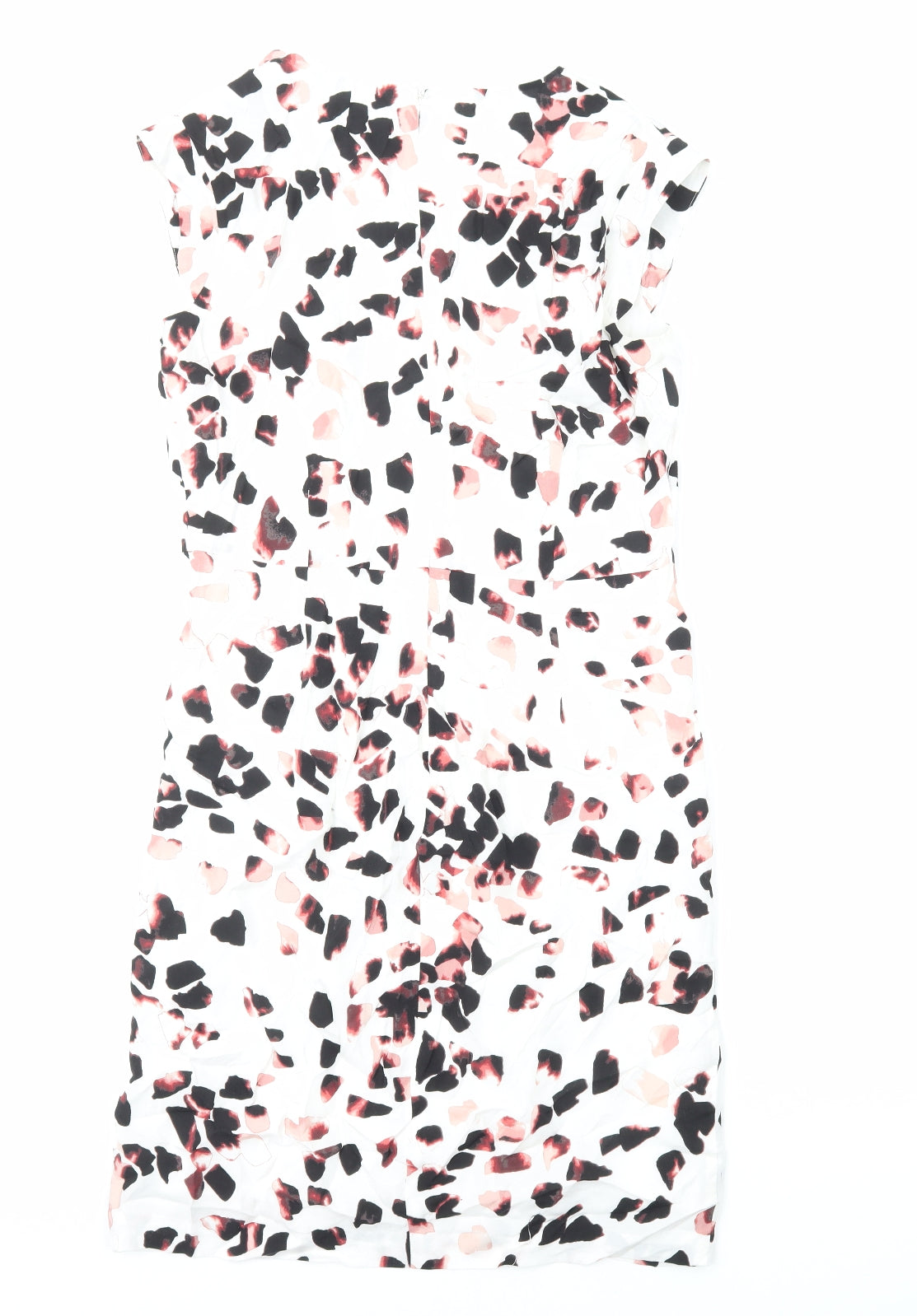 In Wear Womens Multicoloured Geometric Polyester Tank Dress Size 10 V-Neck Zip