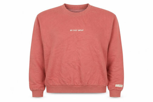 Bershka Womens Red Cotton Pullover Sweatshirt Size M Pullover - My Fav' Sweat
