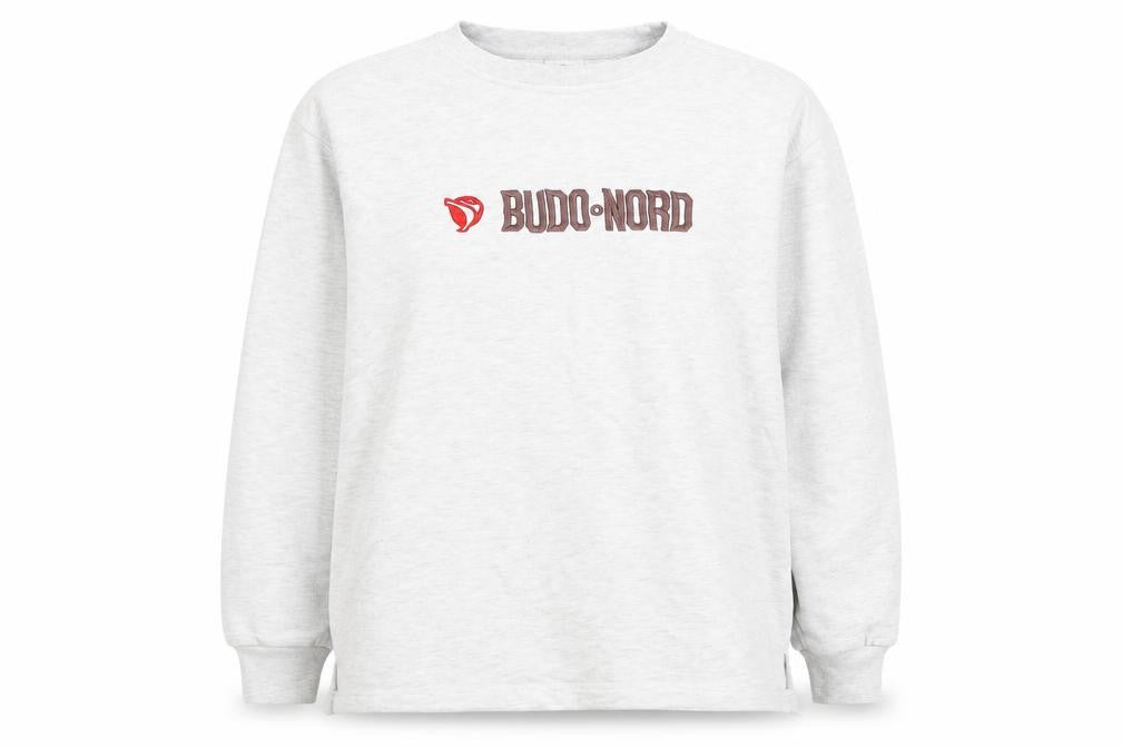 Budo Nord Womens Grey Cotton Pullover Sweatshirt Size M Pullover