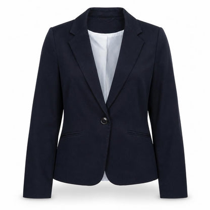 H&M Womens Blue Polyester Jacket Blazer Size 6