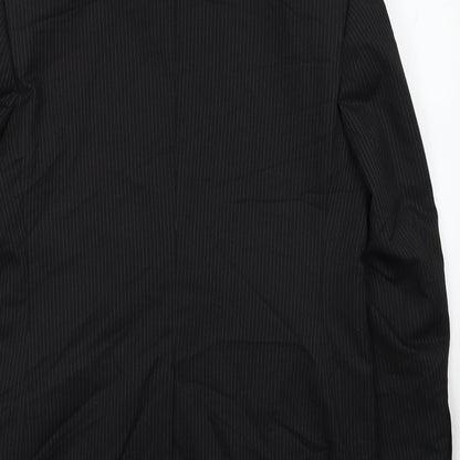F&F Mens Black Polyester Jacket Blazer Size 38