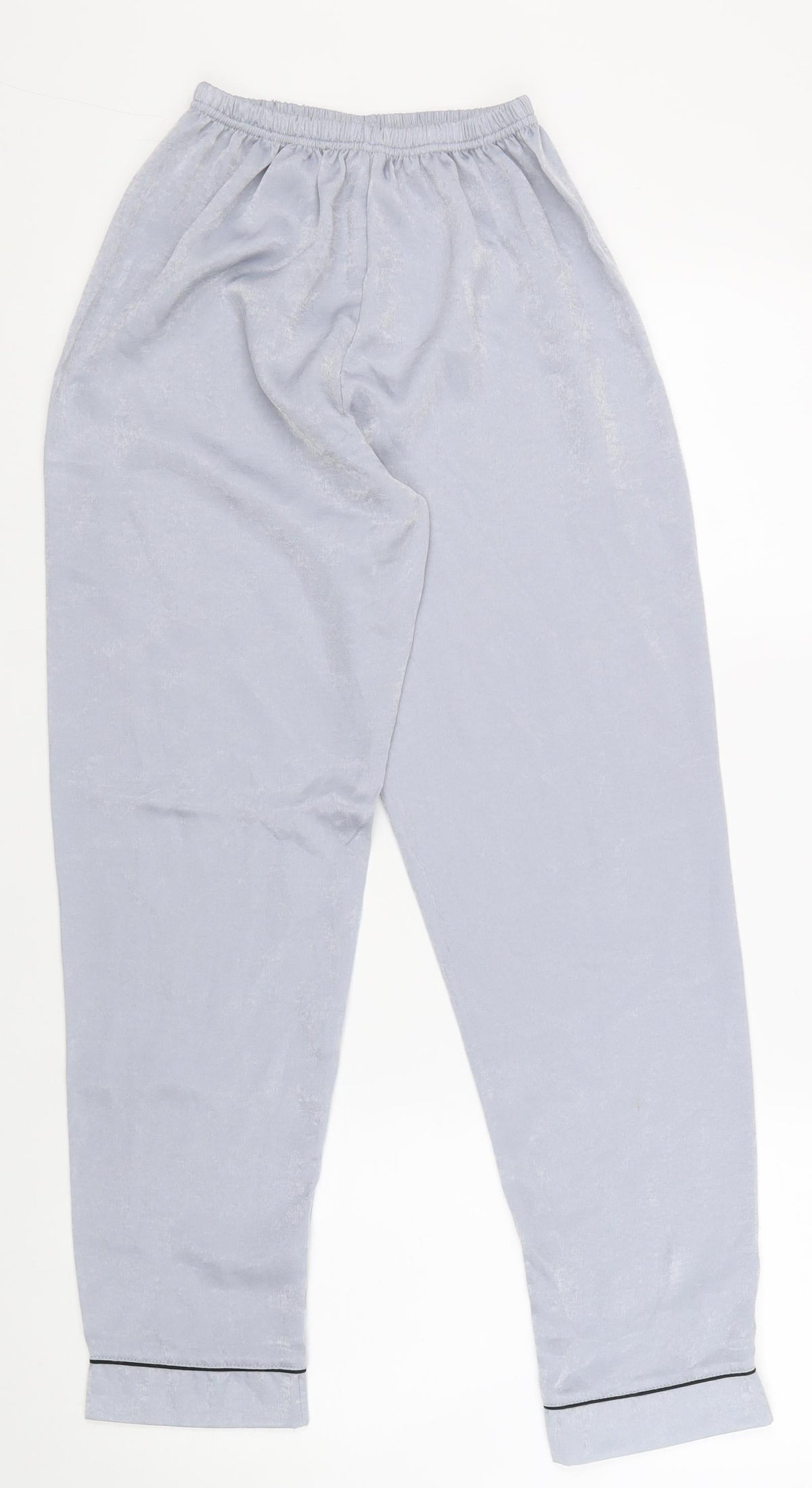 Preworn Womens Grey Polyester Trousers Size S Regular