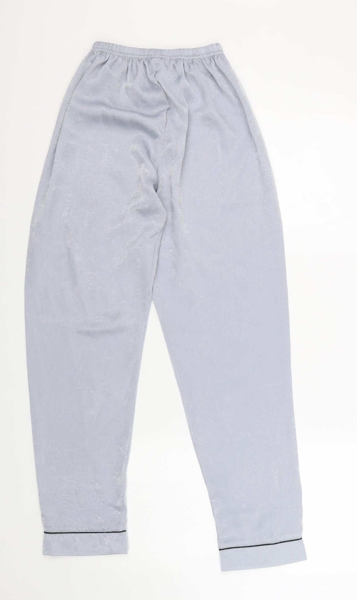 Preworn Womens Grey Polyester Trousers Size S Regular