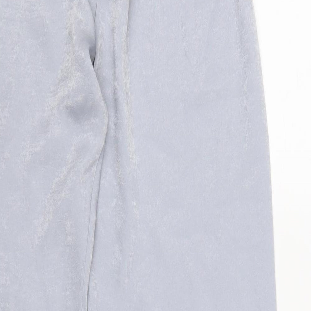 Preworn Womens Grey Polyester Trousers Size S Regular