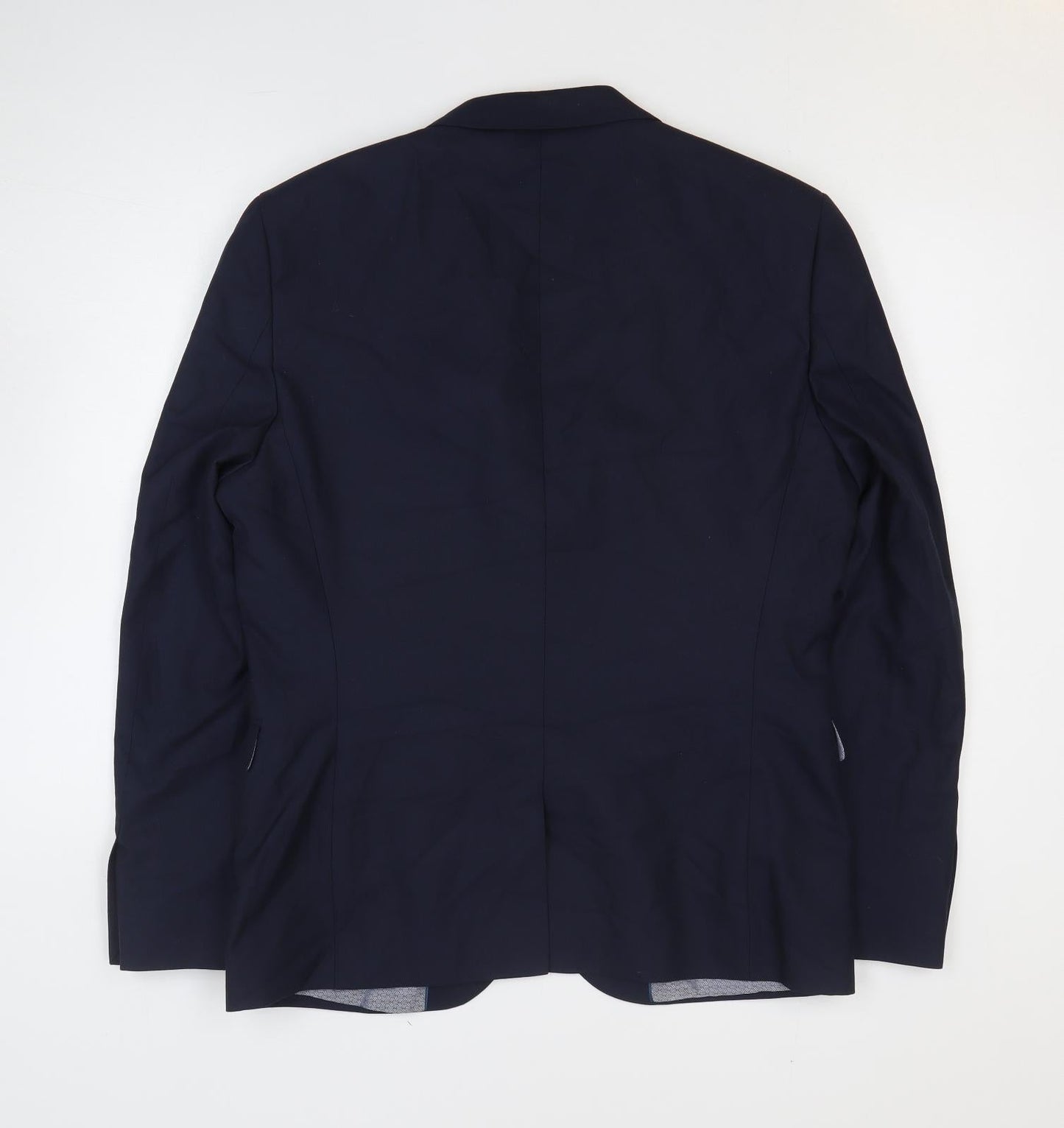 NEXT Mens Blue Polyester Jacket Blazer Size 42