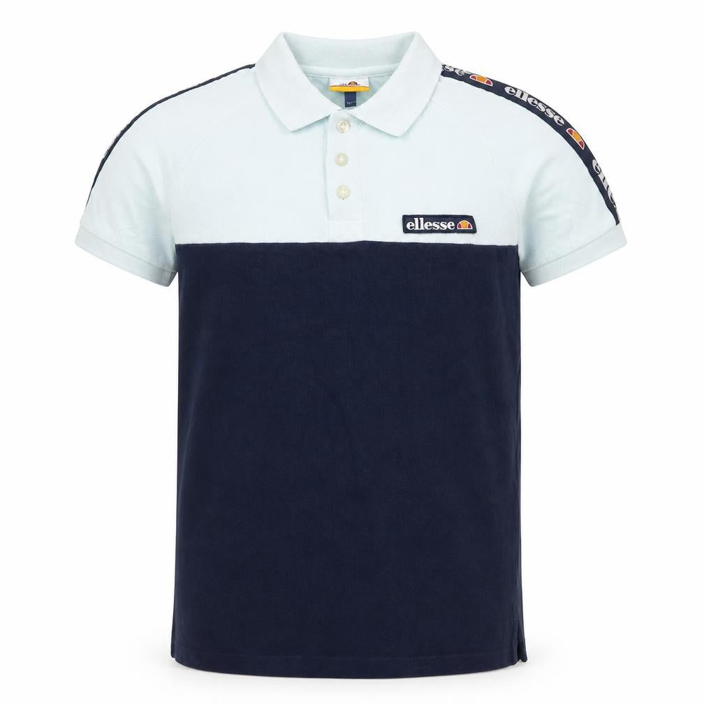 ellesse Boys Blue Cotton Basic Polo Size 10-11 Years Collared Button