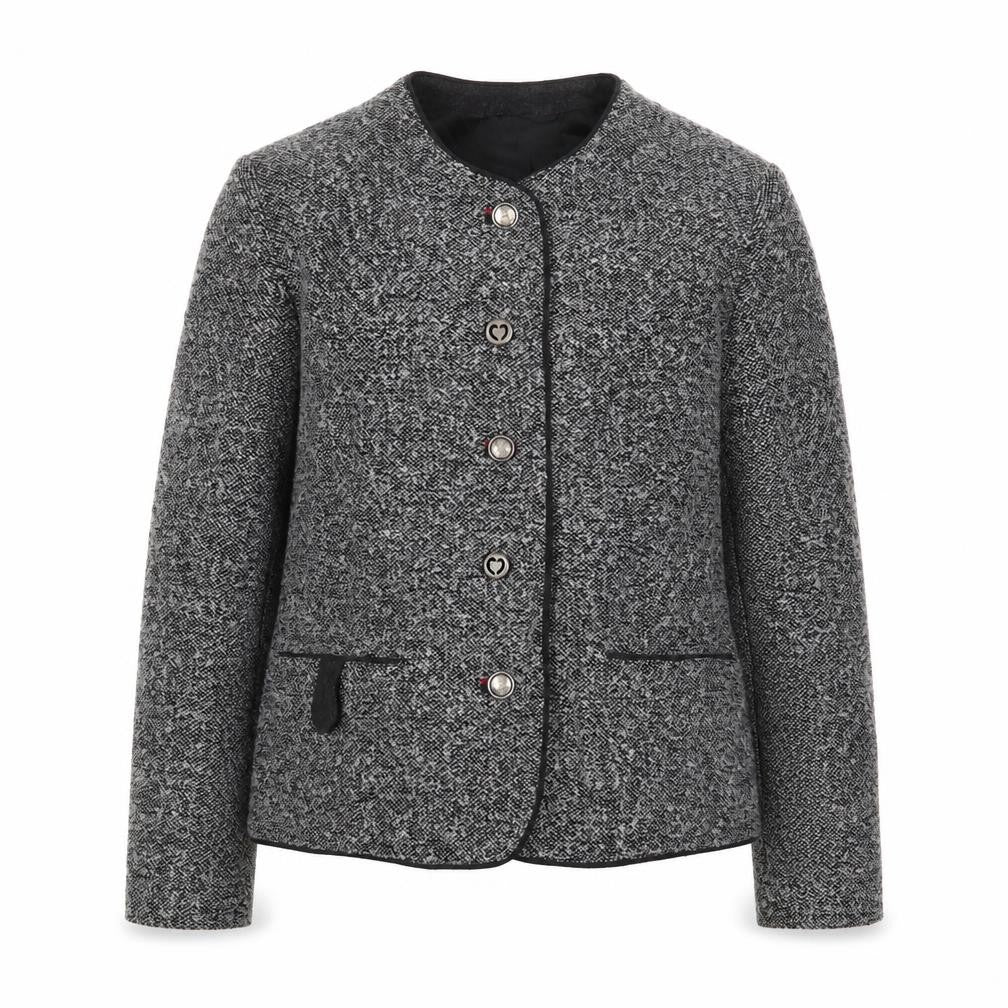 MEICO Landhaus Look Womens Grey Jacket Size 14 Button