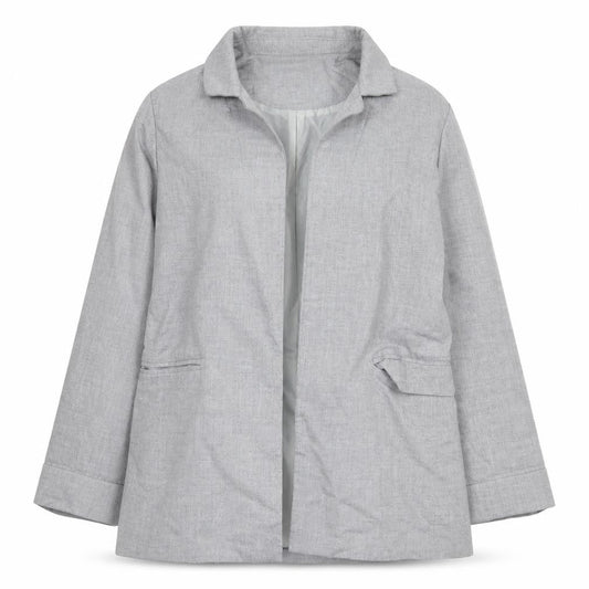 New Look Womens Grey Jacket Size 6 Button