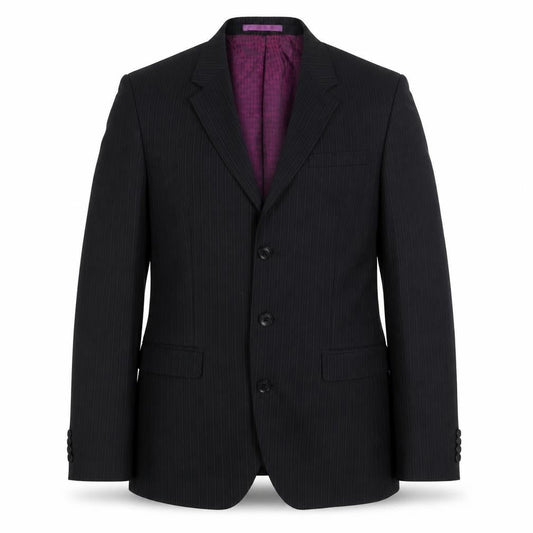 Next Mens Black Striped Wool Jacket Blazer Size 36