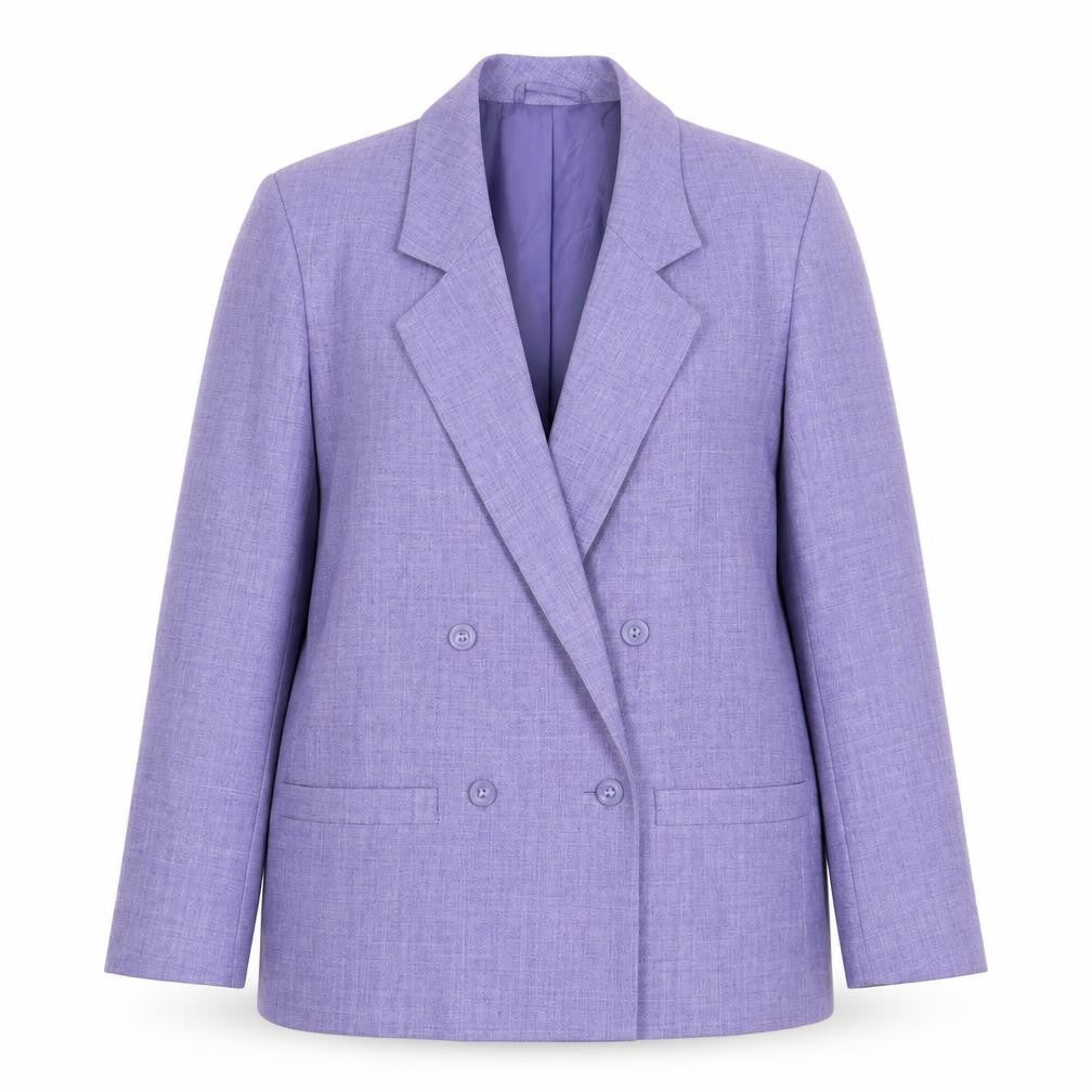 The Dunedin Tradition Womens Purple Polyester Jacket Blazer Size 12