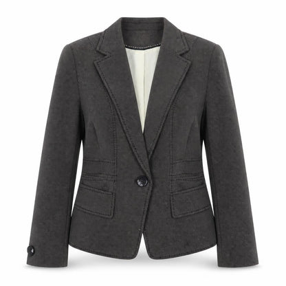 Marks & Spencer Womens Grey Jacket Size 14 Button