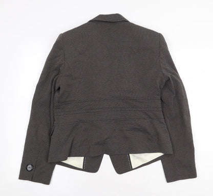 Marks & Spencer Womens Grey Jacket Size 14 Button