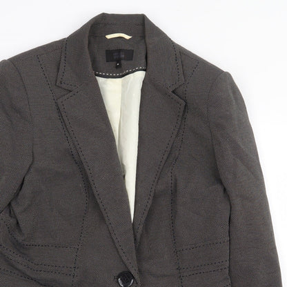 Marks & Spencer Womens Grey Jacket Size 14 Button