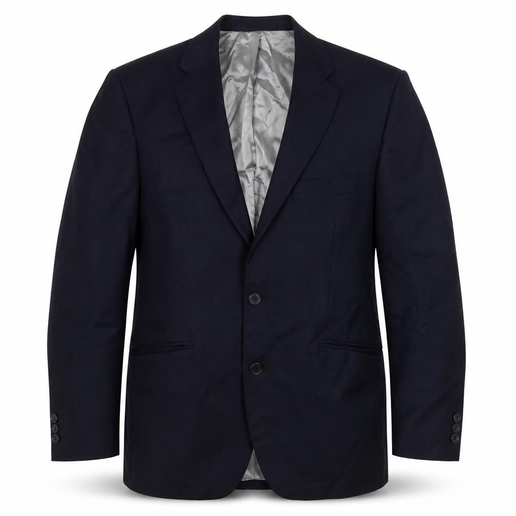 The Label Mens Blue Viscose Jacket Blazer Size 38