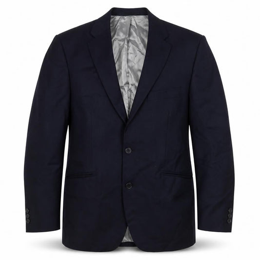 The Label Mens Blue Viscose Jacket Blazer Size 38