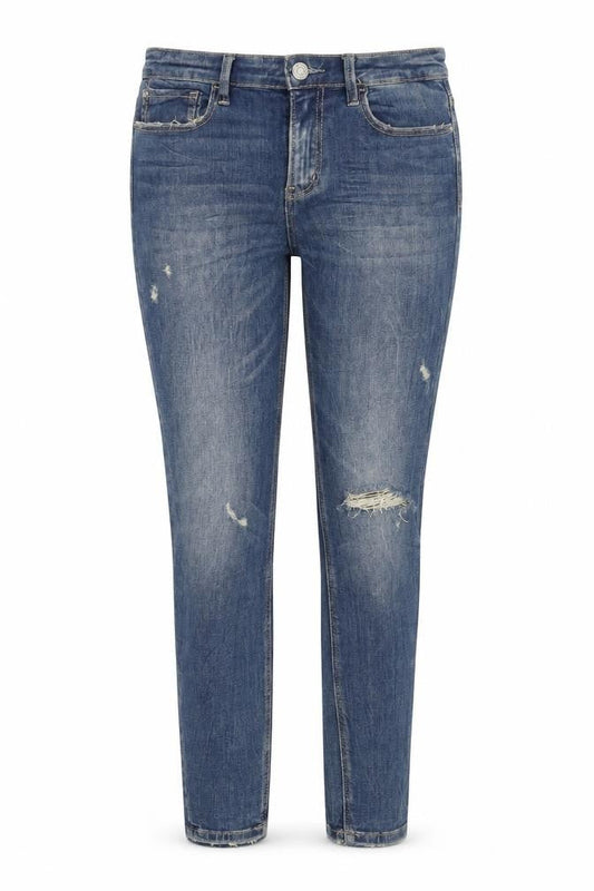 Next Womens Blue Cotton Skinny Jeans Size 10 Regular Zip