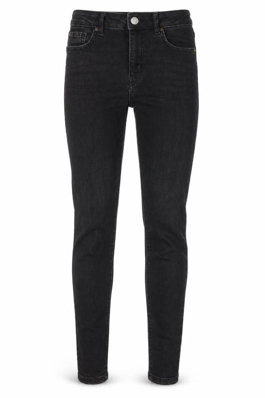 Denim & Co. Womens Grey Cotton Skinny Jeans Size 6 Regular Zip