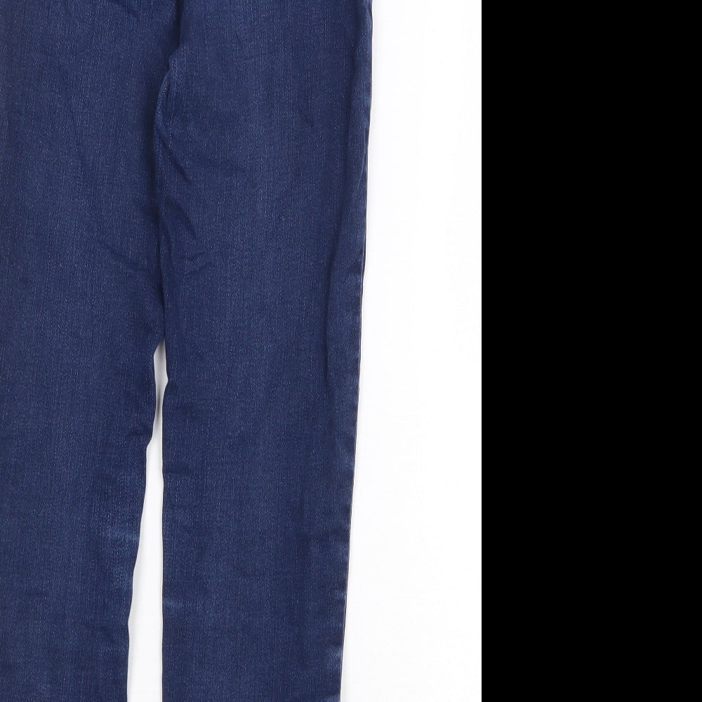 NEXT Boys Blue Cotton Straight Jeans Size 9 Months Regular Zip