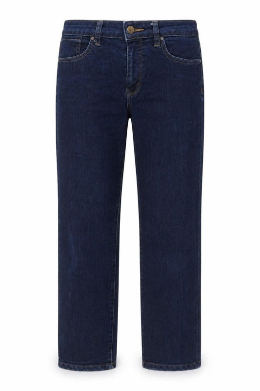 Uniqlo Womens Blue Cotton Straight Jeans Size 26 in Regular Zip