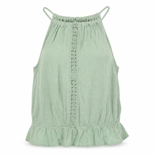 Divided Womens Green Viscose Basic Tank Size 6 Square Neck