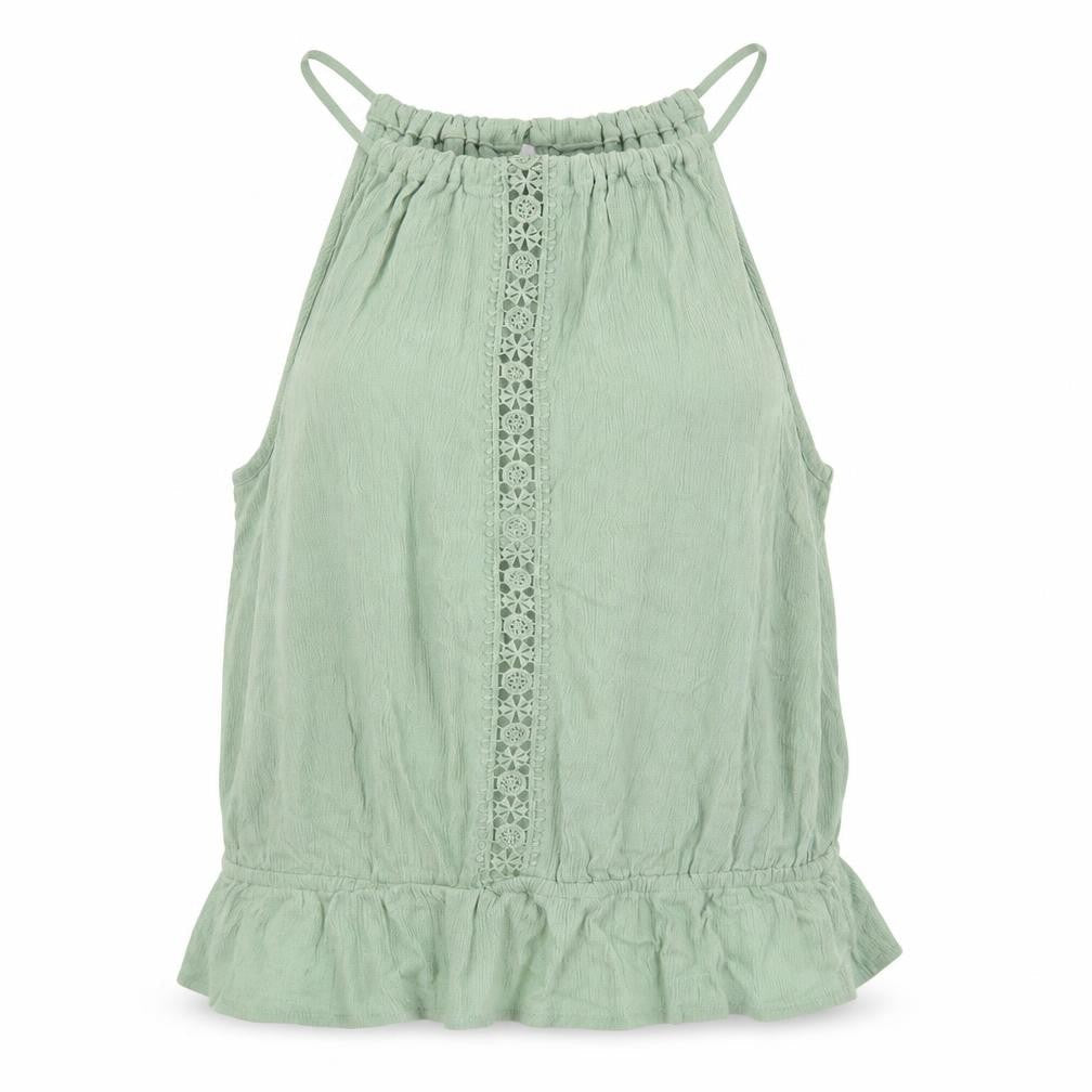 Divided Womens Green Viscose Basic Tank Size 6 Square Neck