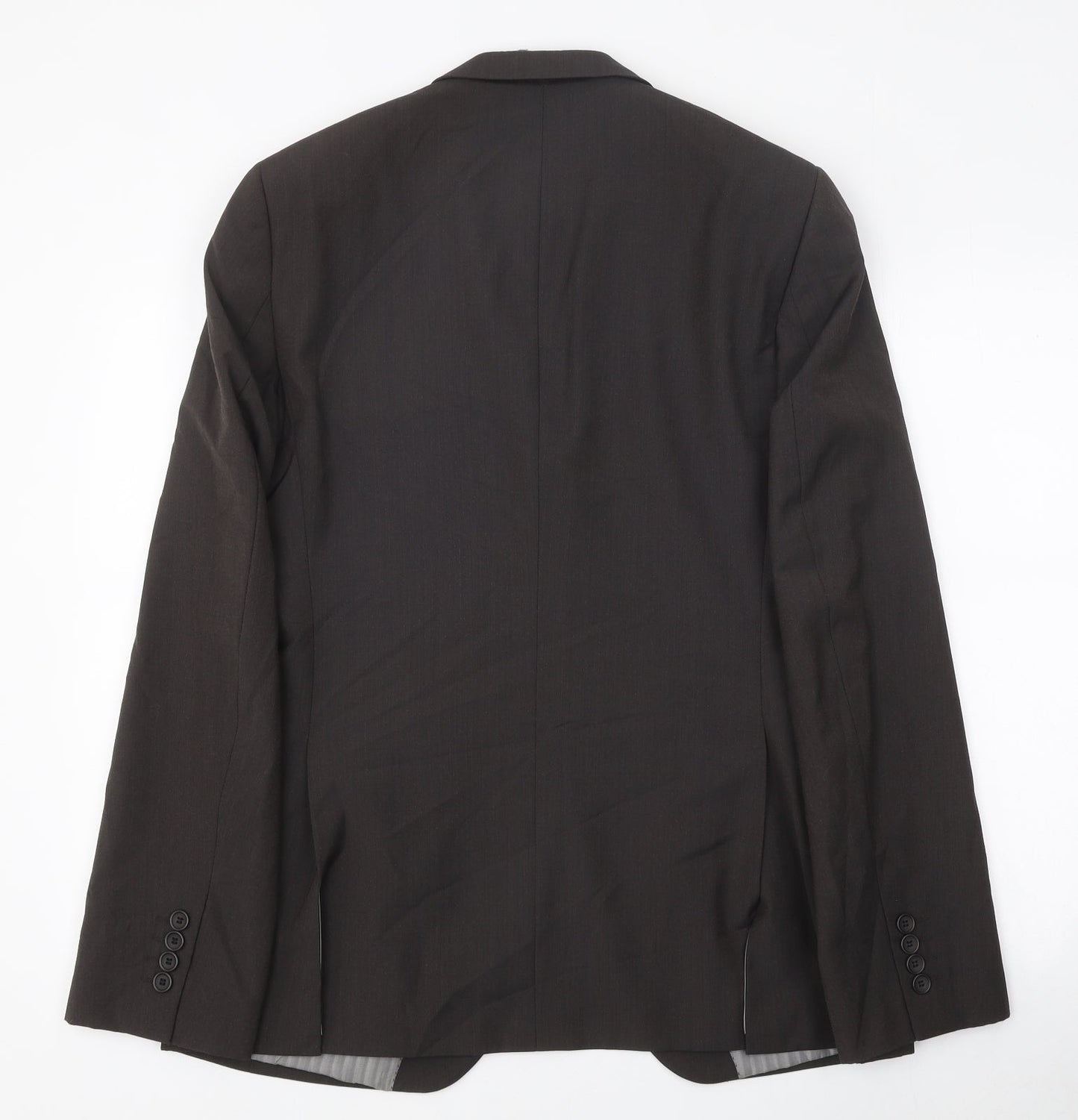 Tahari Mens Brown Polyester Jacket Blazer Size 38