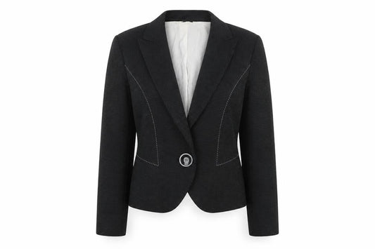 Marks & Spencer Womens Black Jacket Blazer Size 10 Button