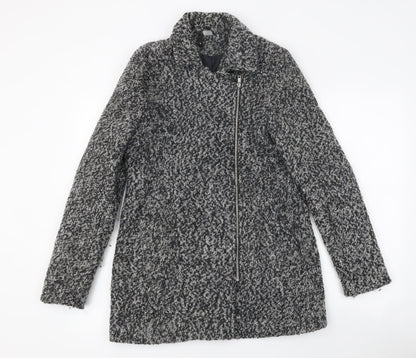 H&M Womens Grey Jacket Size 8 Zip