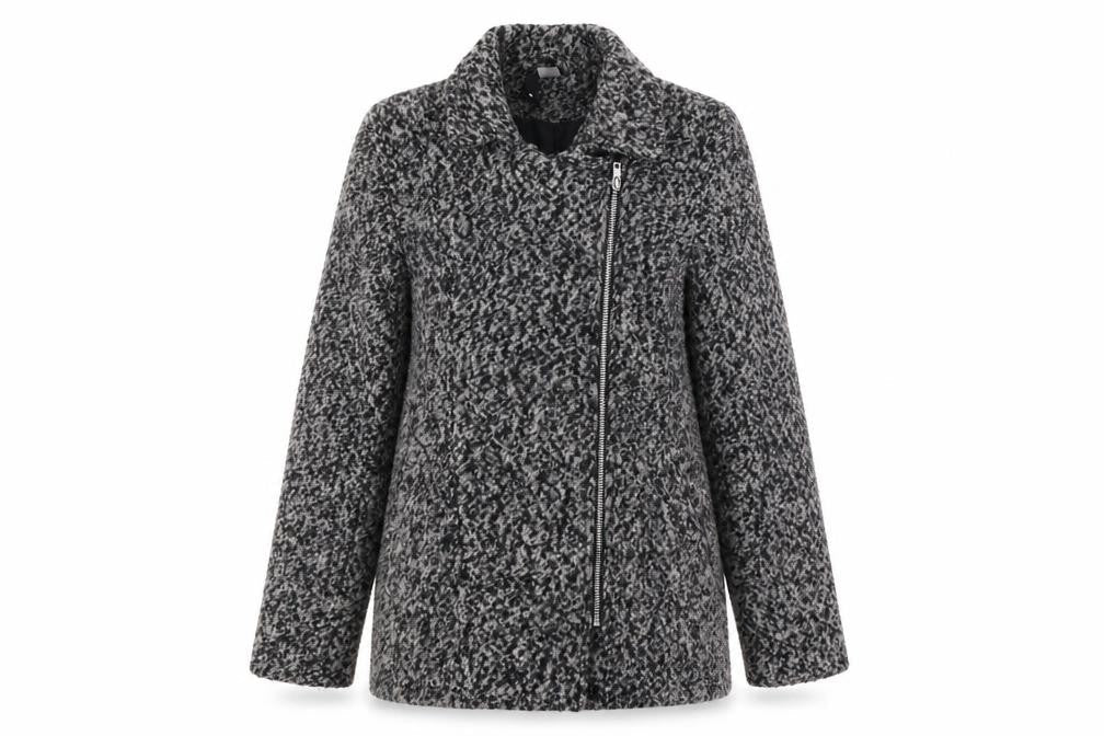 H&M Womens Grey Jacket Size 8 Zip