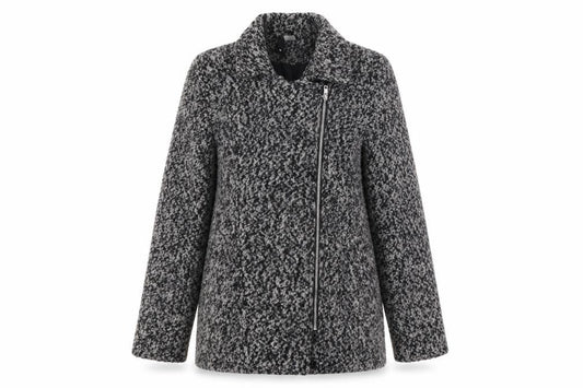 H&M Womens Grey Jacket Size 8 Zip