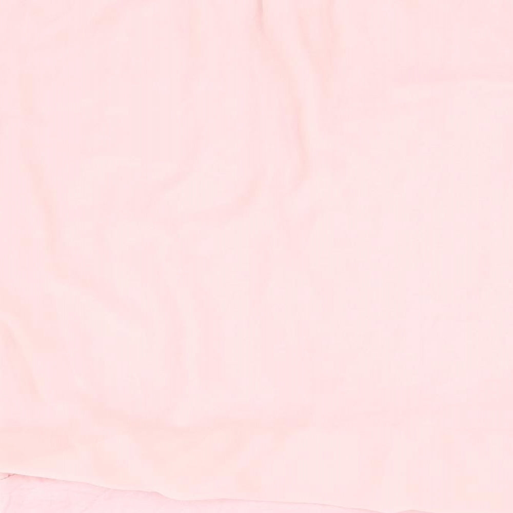 QED London Womens Pink Polyester Basic Blouse Size S Boat Neck