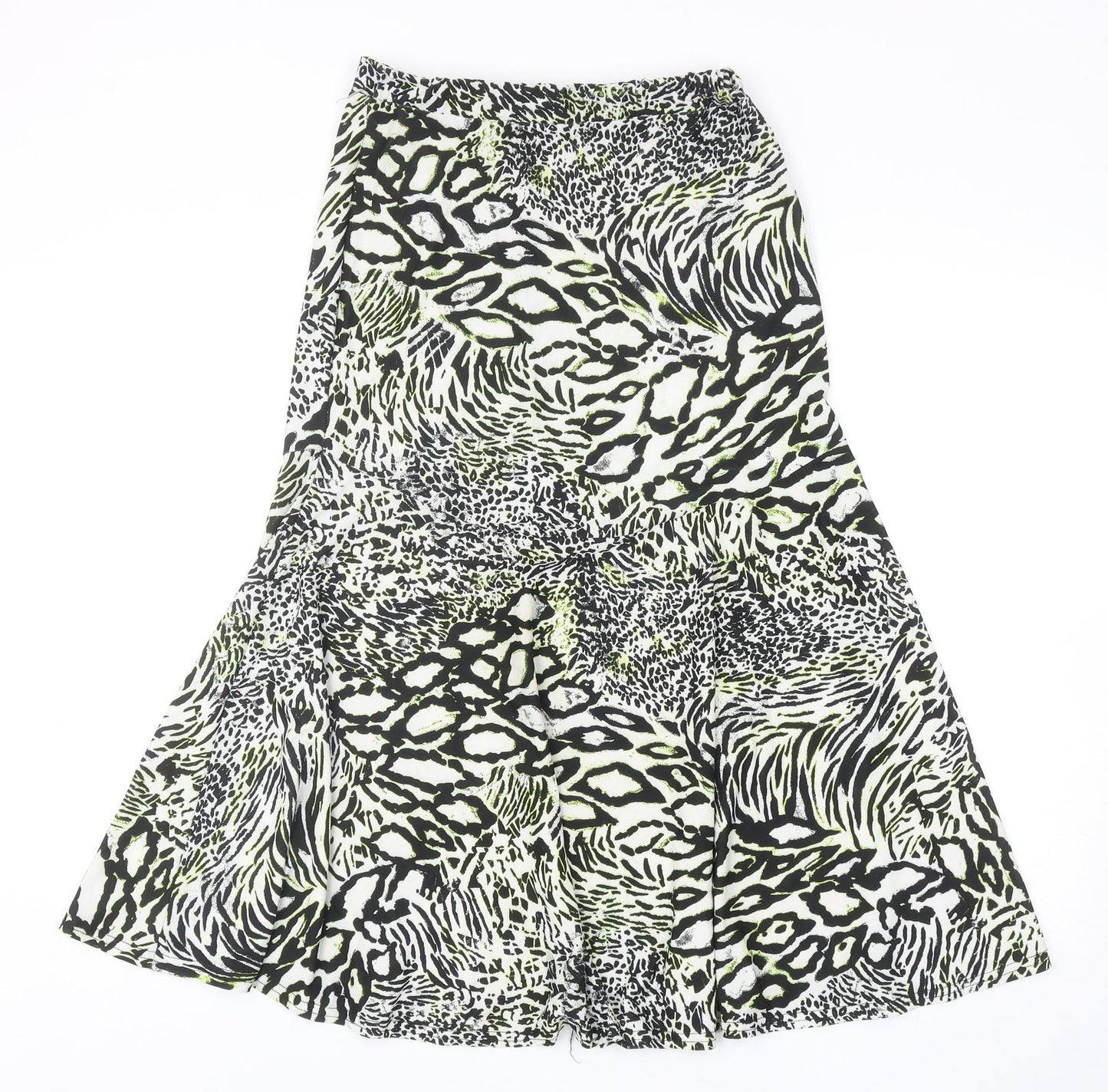 Ency Womens Multicoloured Geometric Polyester Trumpet Skirt Size 8