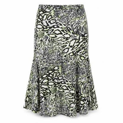 Ency Womens Multicoloured Geometric Polyester Trumpet Skirt Size 8