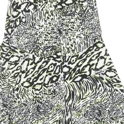 Ency Womens Multicoloured Geometric Polyester Trumpet Skirt Size 8
