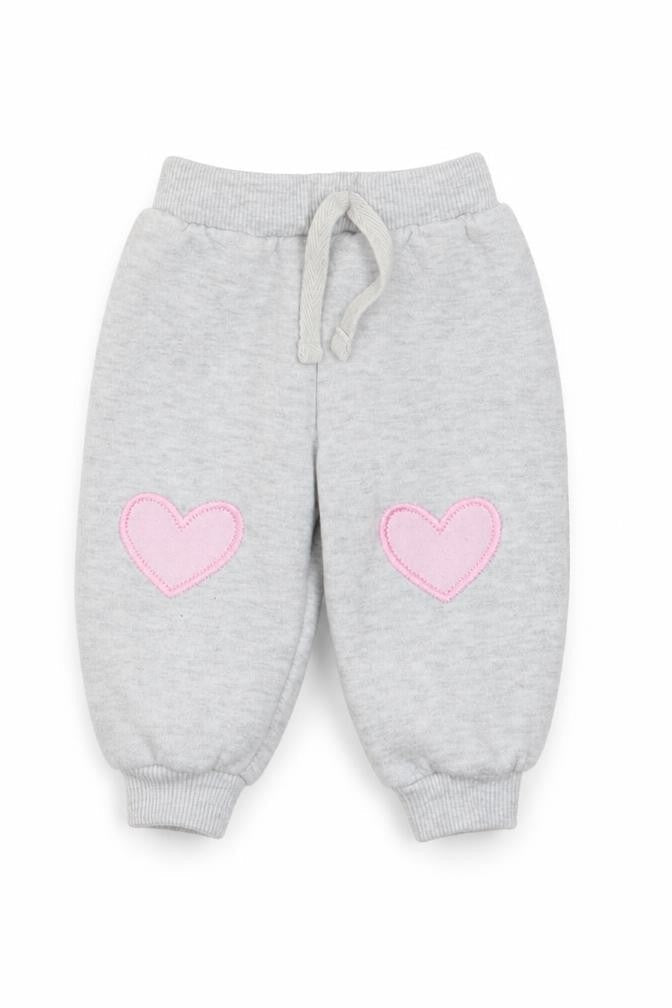 Early Days Girls Grey Polyester Jogger Trousers Size 3-6 Months Drawstring