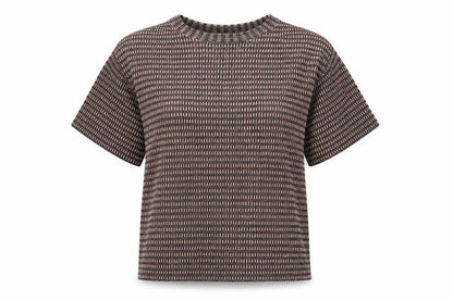 Zara Womens Multicoloured Geometric Polyester Shift Size 8 Boat Neck Pullover