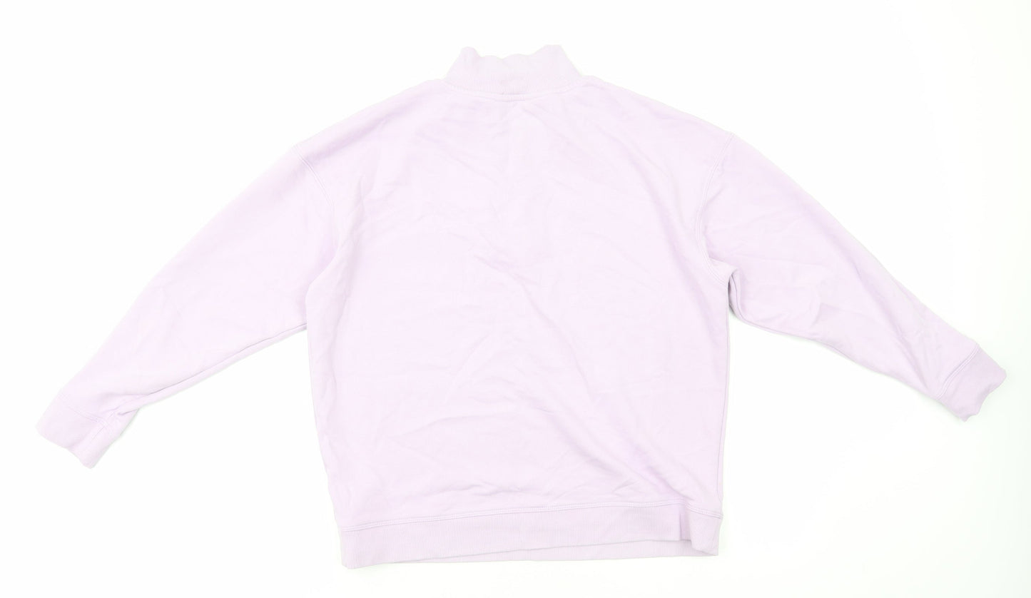 Marks and Spencer Womens Purple Cotton Pullover Sweatshirt Size 12 Pullover