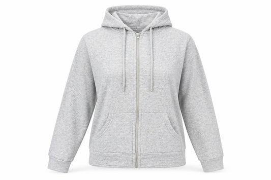 H&M Womens Grey Cotton Full Zip Hoodie Size S Zip