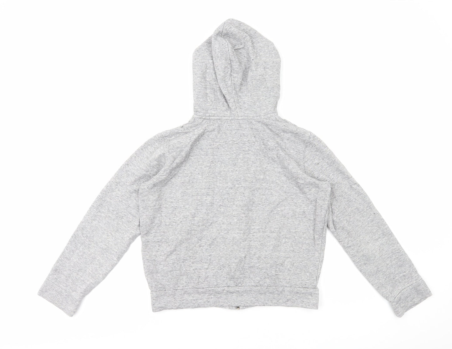 H&M Womens Grey Cotton Full Zip Hoodie Size S Zip