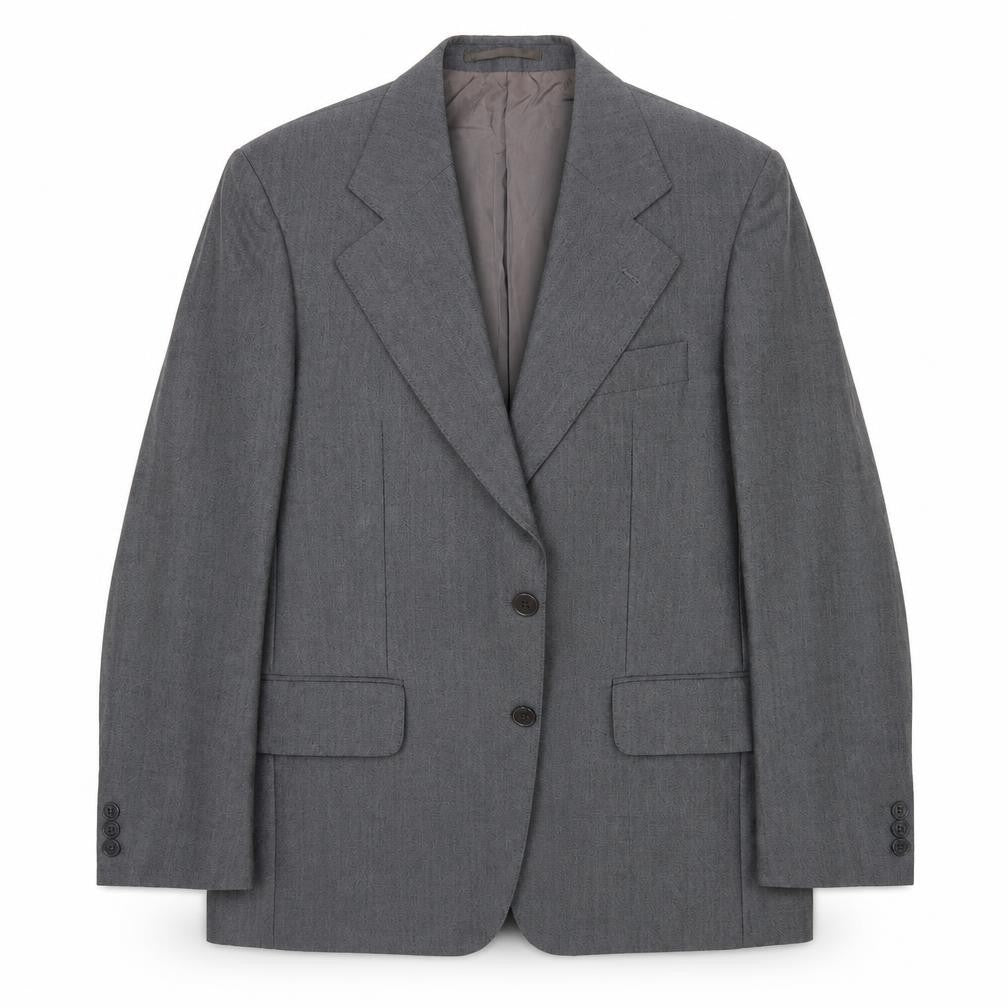 St Michaels Mens Grey Wool Jacket Blazer Size 40