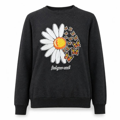 BDM Collection Womens Grey Polyester Pullover Sweatshirt Size S Pullover - Find Your Soul