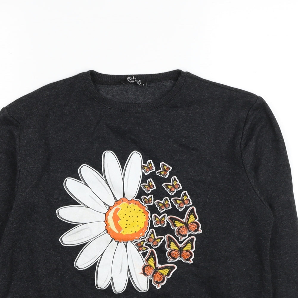 BDM Collection Womens Grey Polyester Pullover Sweatshirt Size S Pullover - Find Your Soul