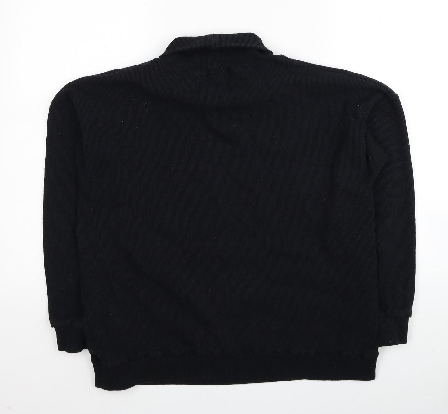 Nanaa Womens Black Cotton Pullover Sweatshirt Size 14 Pullover
