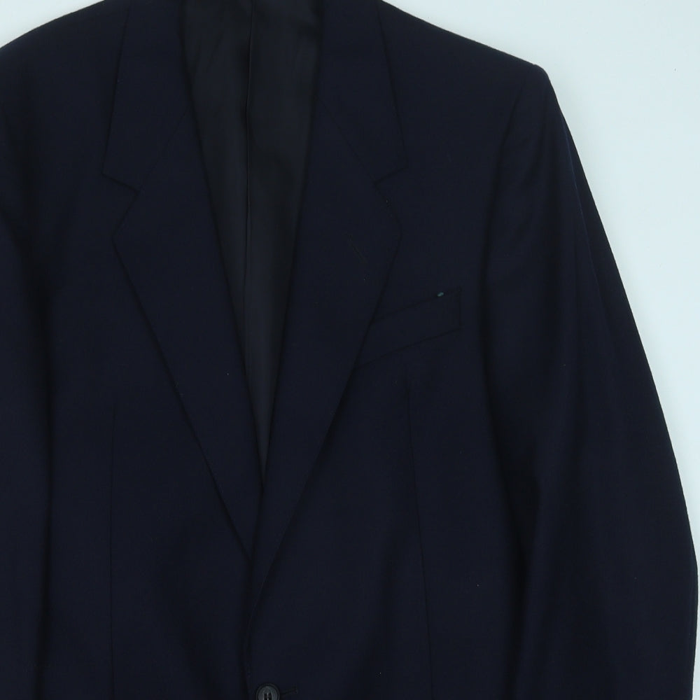 Preworn Mens Blue Viscose Jacket Blazer Size 42