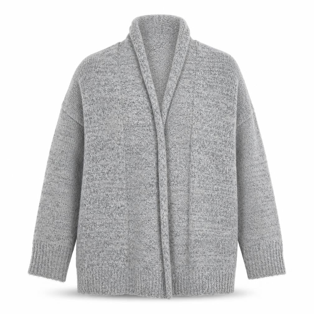 Forever 21 Womens Grey V-Neck Acrylic Cardigan Jumper Size M